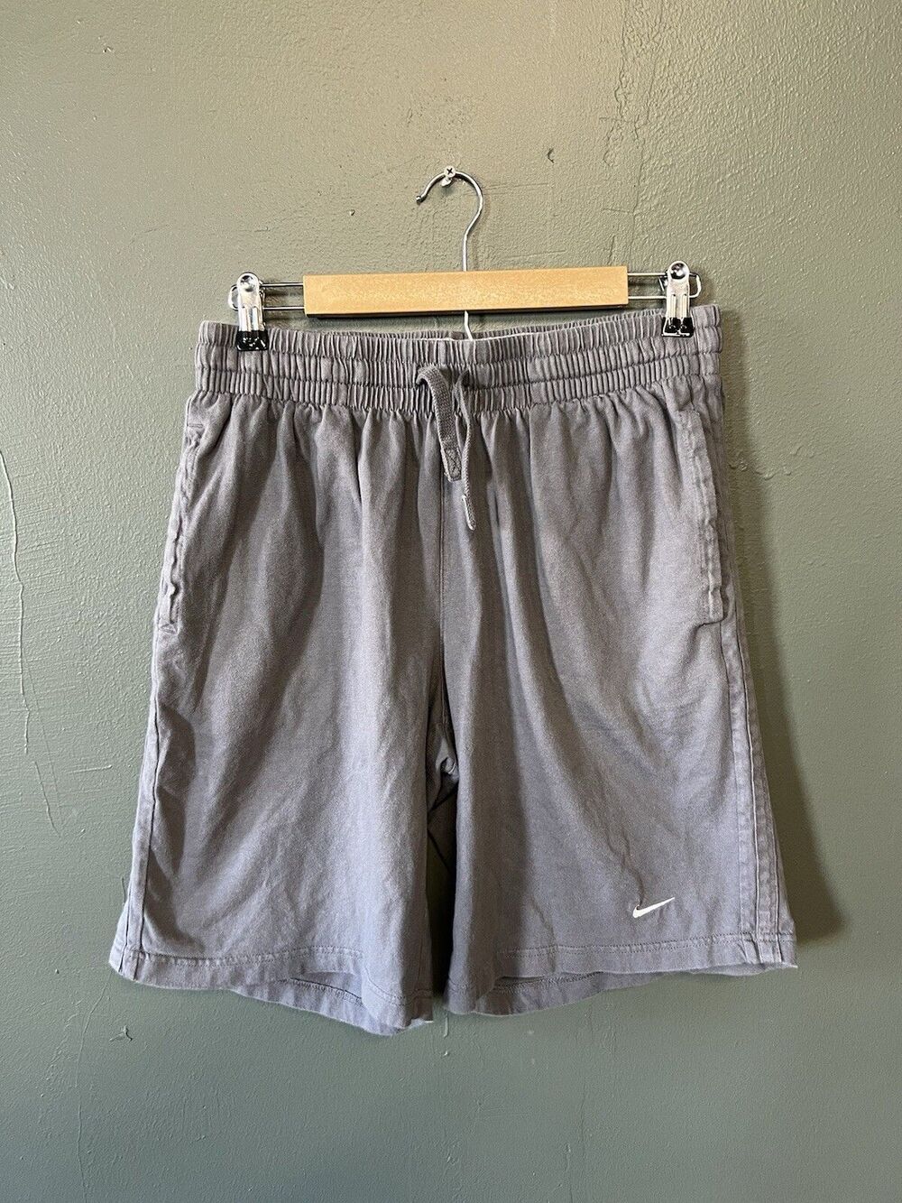 Nike Sportswear Mens Gray Athletic Cotton Shorts Size Large